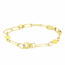 18k and 22k Gold Chain Link Bracelet