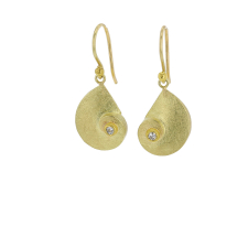 Gold Nautilus with Diamond Earrings Image