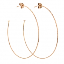 Extra Large Rose Gold Hoop Earrings