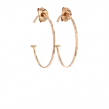 Small Rose Gold Hoop Earrings