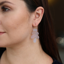 Small Chalcedony Totem Earrings