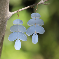 Small Chalcedony Totem Earrings