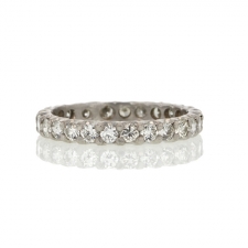 Vintage Platinum Diamond Eternity Band Image