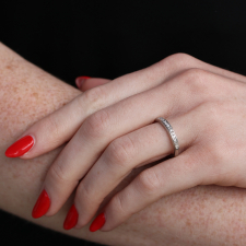 Vintage Platinum and Diamond Band Ring