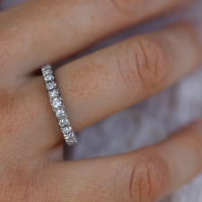 Vintage Diamond Platinum Eternity Band Image