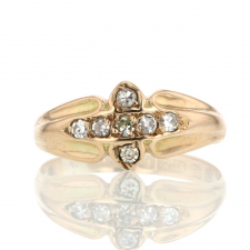 Vintage Diamond Cross Ring Image