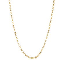 Victorian Round Chain Link 9k Gold Necklace Image