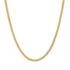 Vintage 10K Gold Curb Chain Necklace