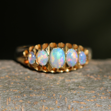 Antique Victorian 18k Gold and Opal Ring