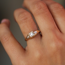 Yellow Gold Vintage Diamond Ring Image