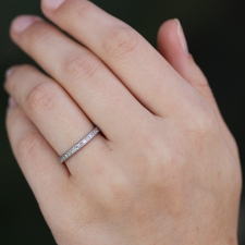 Vintage Diamond Eternity Platinum Ring Band