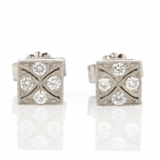 Platinum Diamond Studs Image