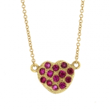 Ruby Heart Necklace