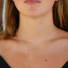Bubble 7 Diamond Gold Necklace Image