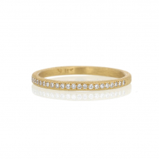 Diamond Eternity Half 18k Gold Band Ring Image